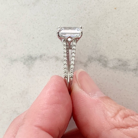 Swarovski Touchstone Crystal Emerald Cut Ring - Picture 6 of 8